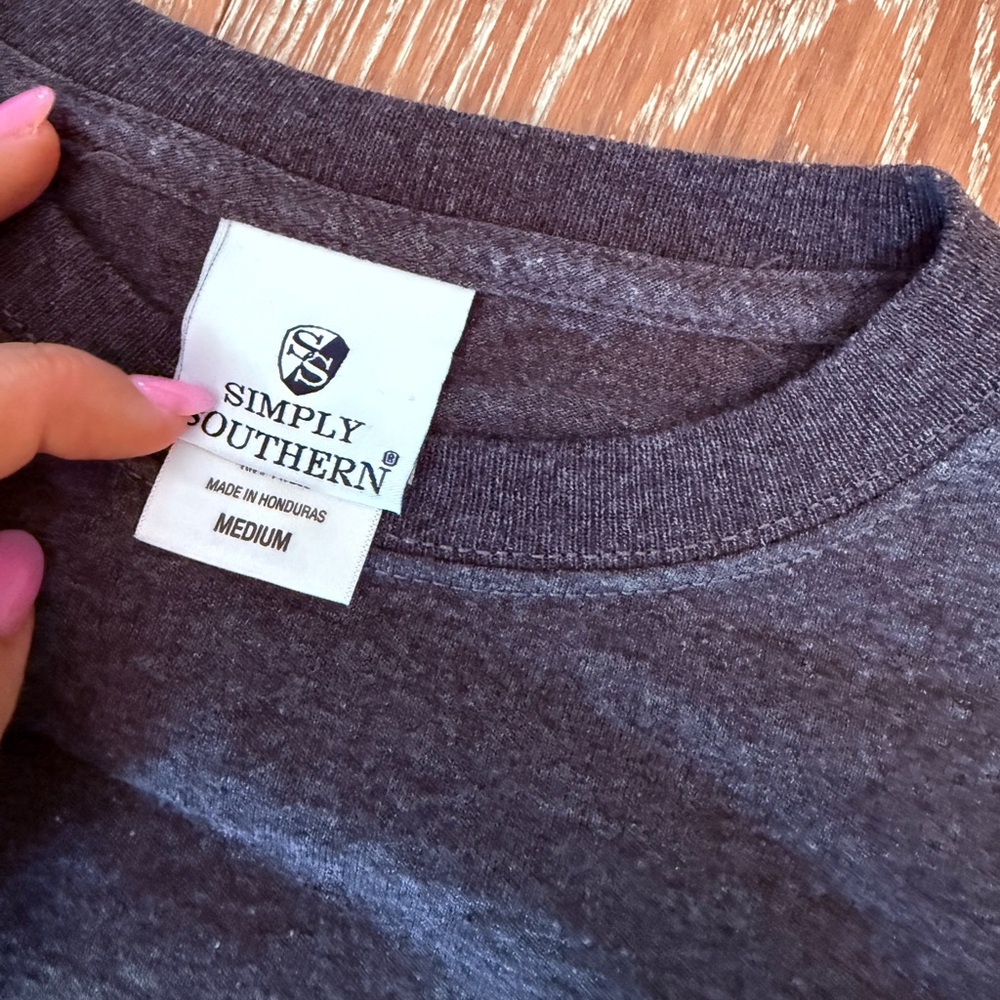 Simply southern Jesus saved southern raised long sleeve shirt - Picture 8 of 8